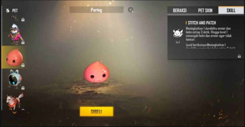 pet terbaik clash squad free fire- Poring