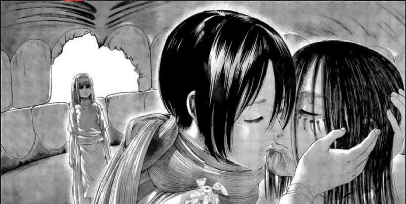Mikasa Mencium Eren
