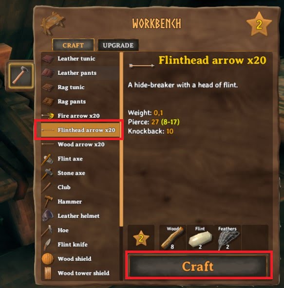 Cara Membuat Flinthead Arrow Valheim 2