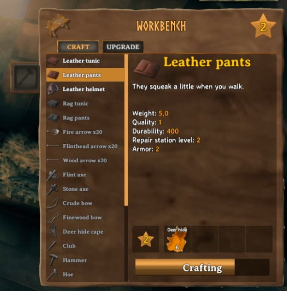 How To Make Leather Pants In Valheim 1