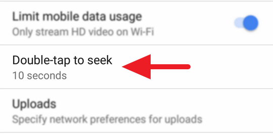 Double Tap To Seek Di Youtube