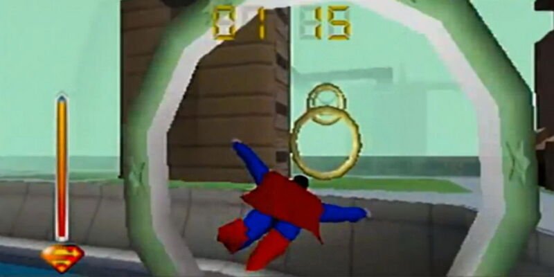 game superman naik pintam