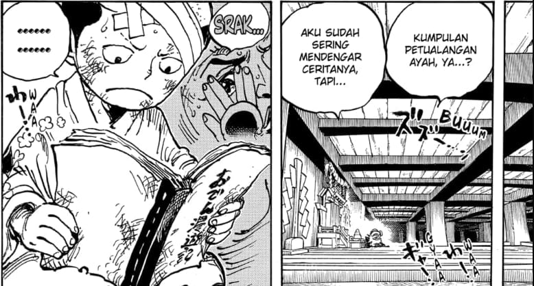 Momonosuke Membaca Jurnal Milik Ayahnya