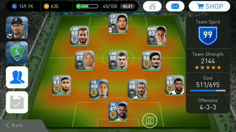 Formasi Terbaik Pes Mobile