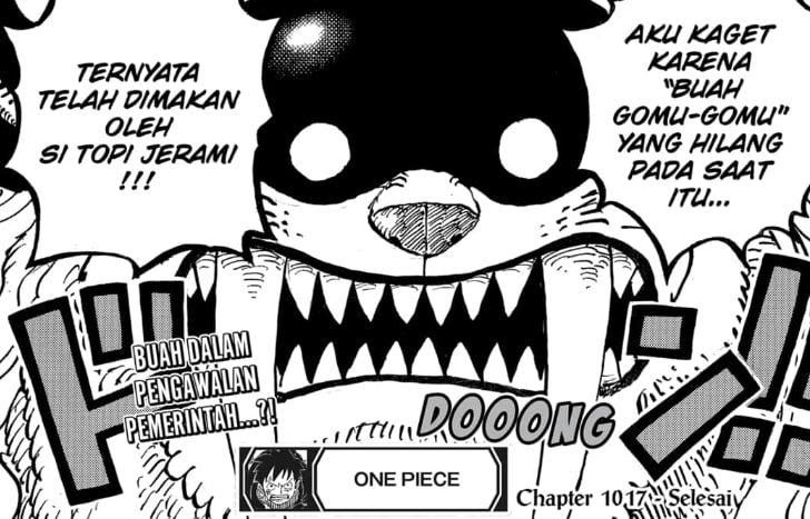 Kelompok Shaks Mencuri Gomu Gomu No Mi + Manga One Piece 1017