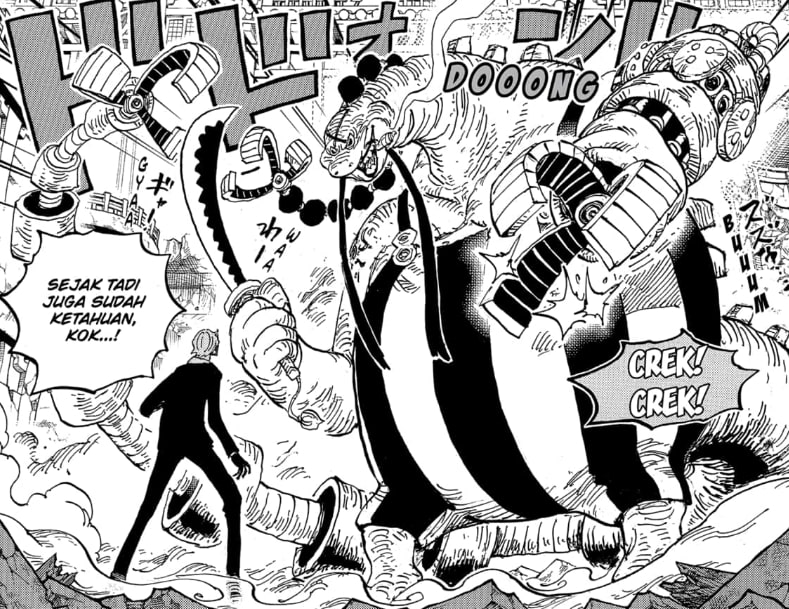 Pertarungan Sanji Melawan Queen + Manga One Piece 1017