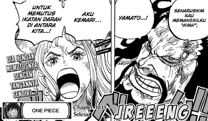 Yamato Akan Melawan Kaido + Manga One Piece 1015