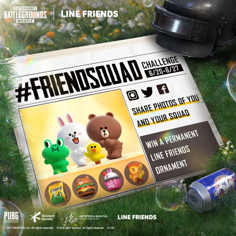 Line Friends Pubg Mobile Friendsquad