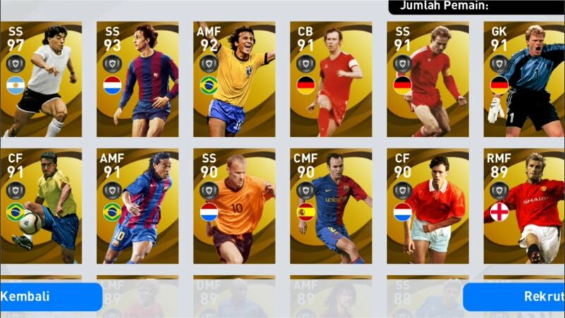 Pemain Legend Pes 2021 Mobile