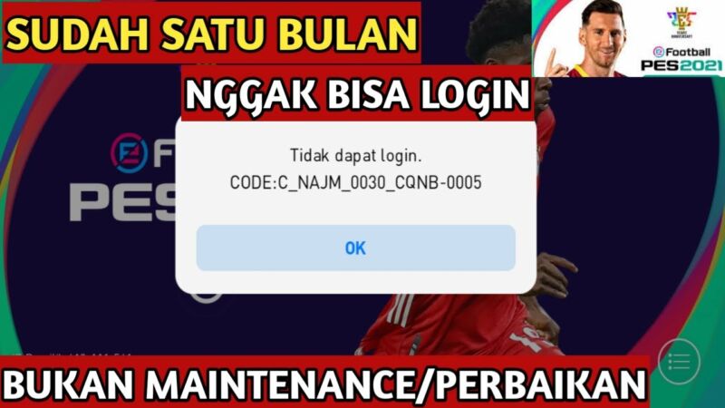 Pes Mobile Tidak Bisa Login