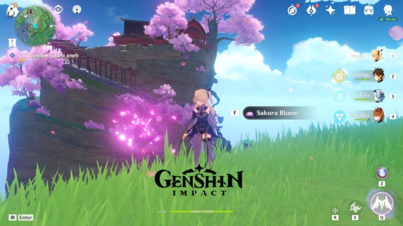 Lokasi Sakura Bloom Genshin Impact
