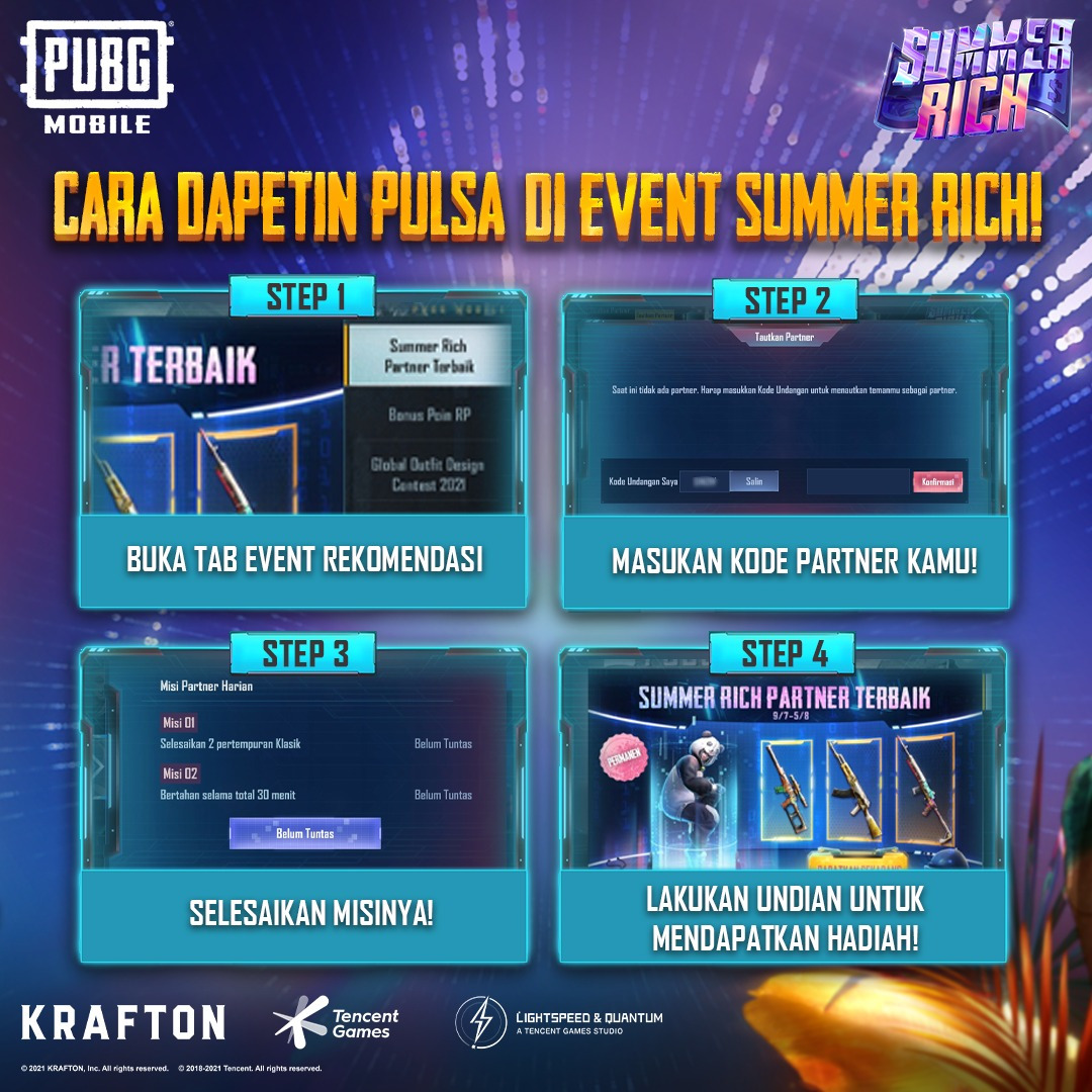 Cara Dapetin Hadiah di Event Summer Rich PUBG Mobile - Dafunda.com