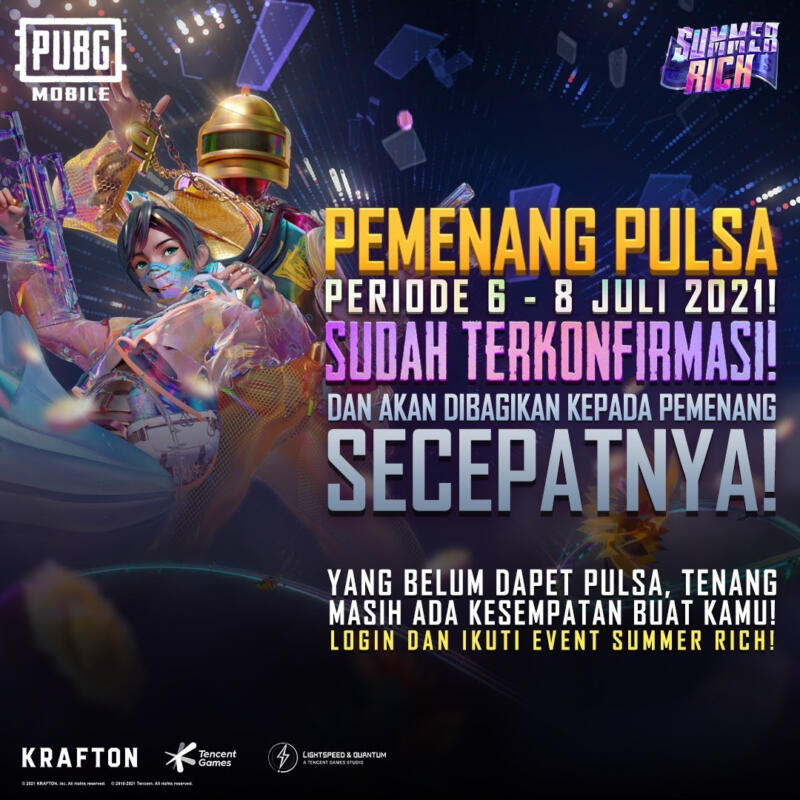 Event Summer Rich Pemenang Pulsa