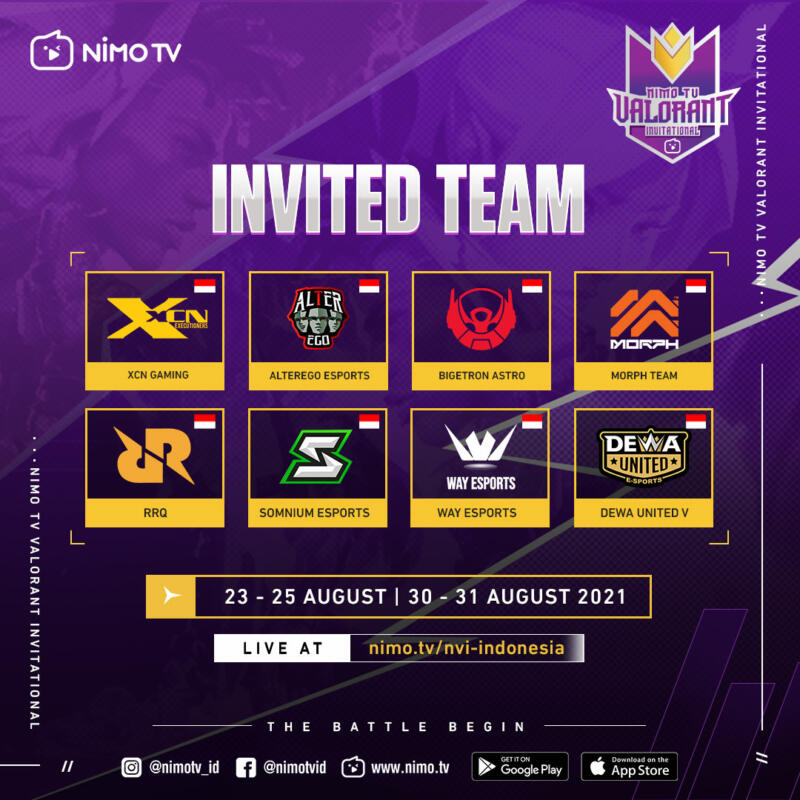 Nimo Tv Valorant Invitational Invited Team