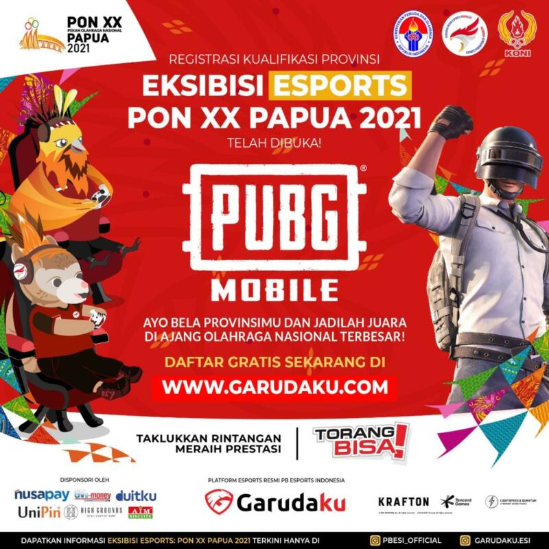 Pon Xx Papua 2021 Cabor Esports Pubg Mobile Buka Registrasi Full