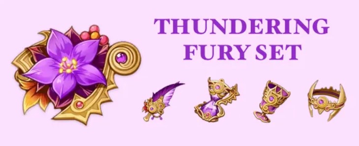 build kujou sara- Thundering Fury