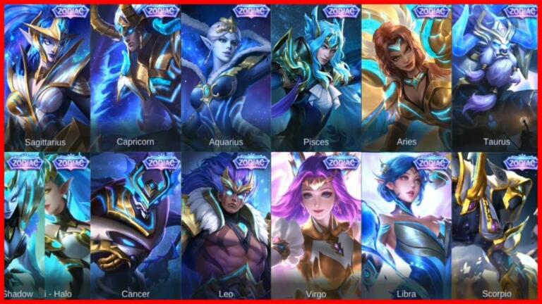 Urutan Skin Zodiac Mobile Legends
