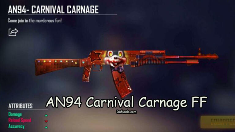 Cara Mendapatkan Gun Skin AN94 Carnival Carnage FF Secara Gratis!