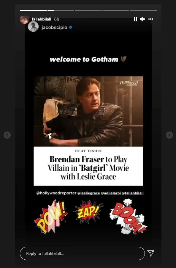 Batgirl Director Welcomes Brendan Fraser 1