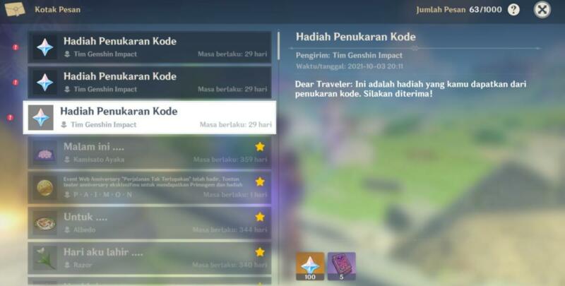 Kode Redeem Genshin Impact V2.2