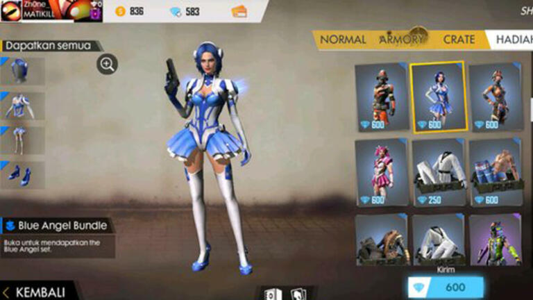 Blue Angel FF, Begini Cara Mendapatkannya!