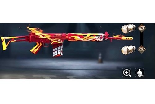 Gun Skin Crimson Heir Ff