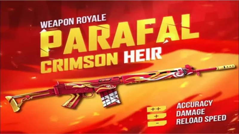 gun skin crimson heir ff