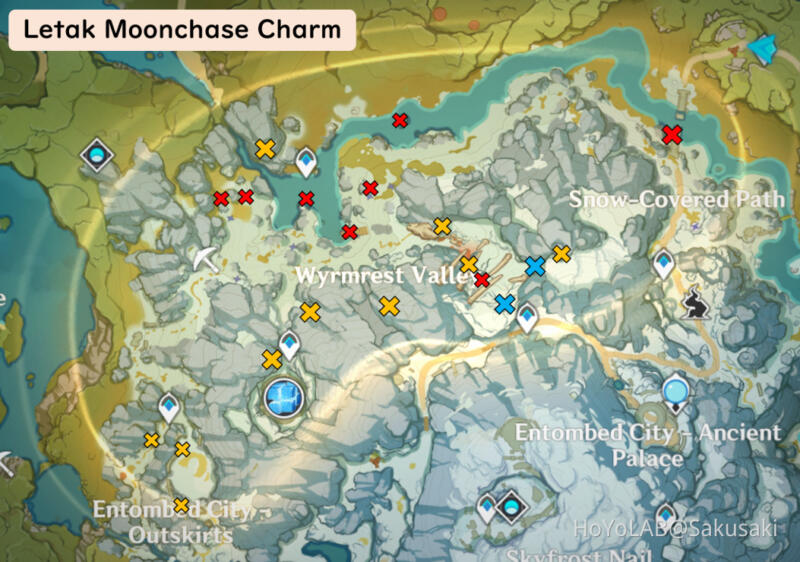 Lokasi Moonchase Charm Dragonspine