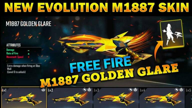 Skin M1887 Golden Glare Ff