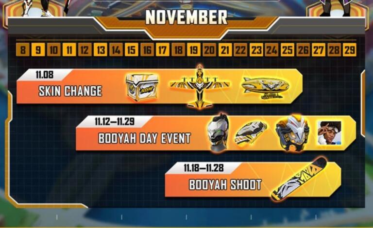 Event Booyah Day 2021, Event Tahunan Free Fire Dengan Segudang Item Keren