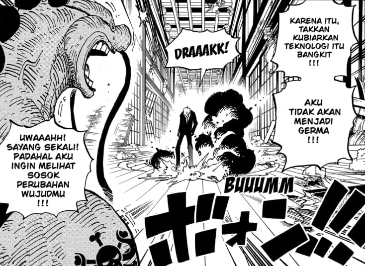 Spoiler One Piece 1034: Queen Bisa Menghilang Seperti Sanji, Semua Serangan  Germa 66 Juga Digunakan - Serambinews.com