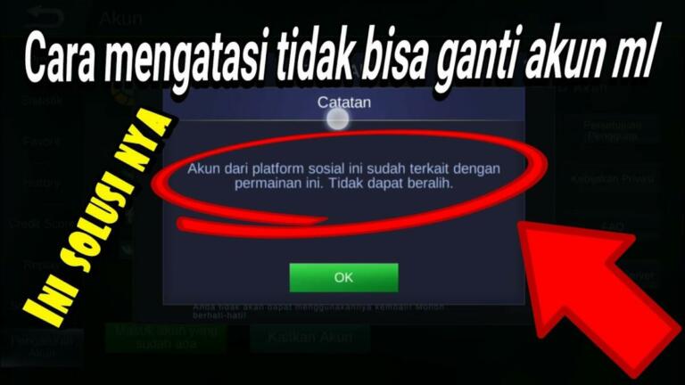Kenapa Tidak Bisa Ganti Akun Mobile Legends? Begini Cara Mengatasinya