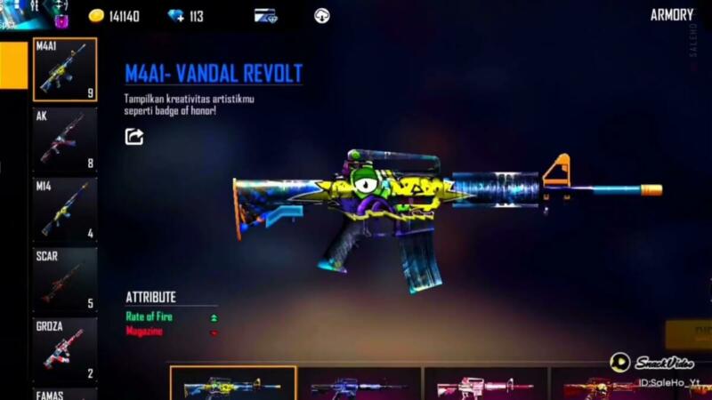 M4a1 Valndal Revolt Ff