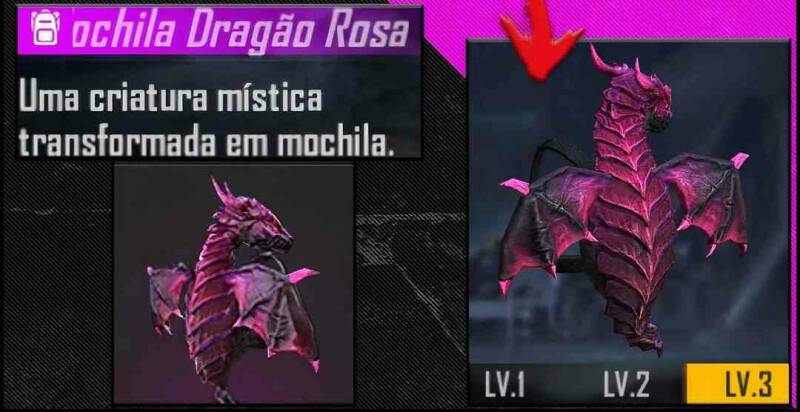 Backpack Dragon Pink Ff 1