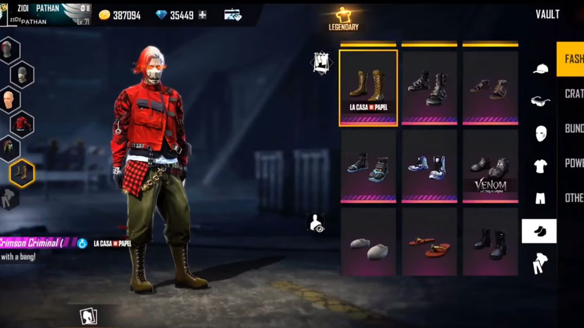 Cara Mendapatkan Bundle Crimson Criminal Free Fire