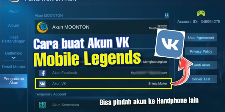 Cara Buat Akun Vk Untuk Mobile Legends