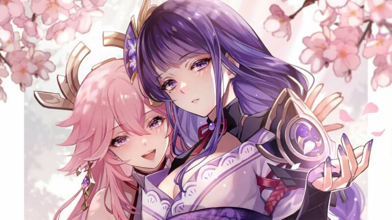 Yae Miko X Raiden Shogun