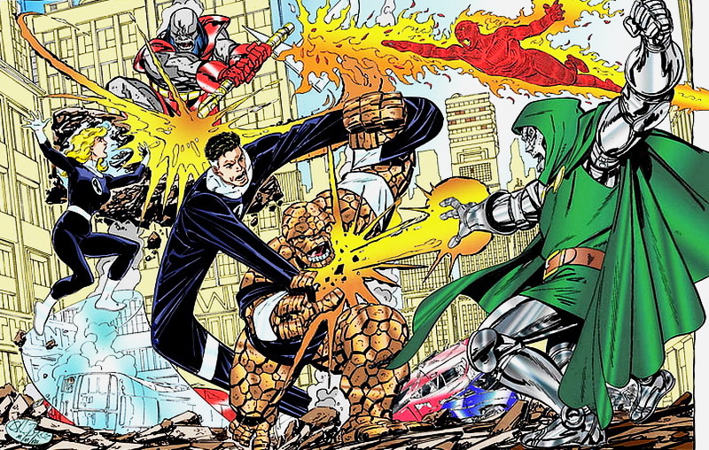 Comics Fantastic Four Ben Gimm Doctor Doom Wallpaper Preview