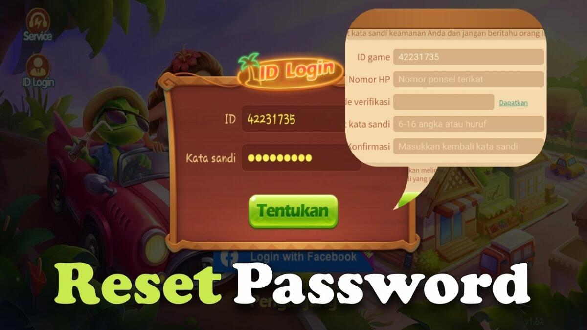 Cara Mengganti Password Higgs Domino