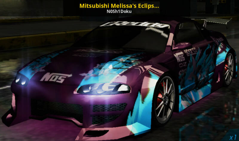 Electronic Arts Need For Speed Mitsubishi Eclipse Melissa Undergrounf Racing Games