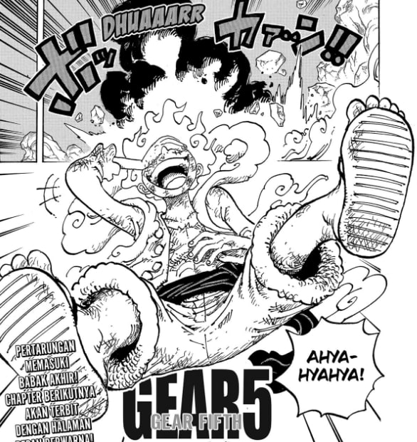 Gear 5 Luffy Keluar | Manga One Piece 1044
