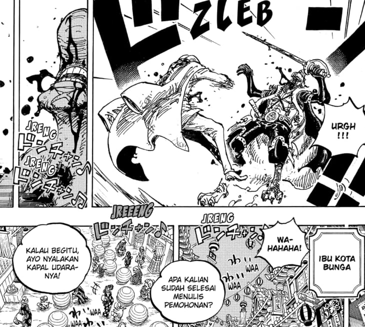 X Drake Kalah | Manga One Piece 1042