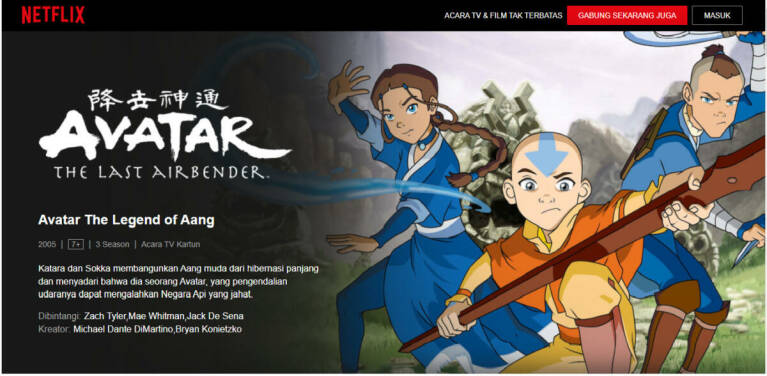 Cara Nonton Series Animasi Avatar Aang Dan Korra Dafunda