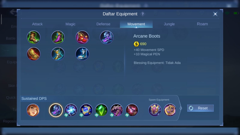 Arcane Boots | Build Terbaru Guinevere