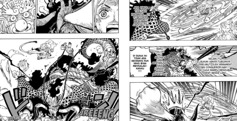 Kaido Bingung Dengan Tubuh Luffy | Manga One Piece 1045