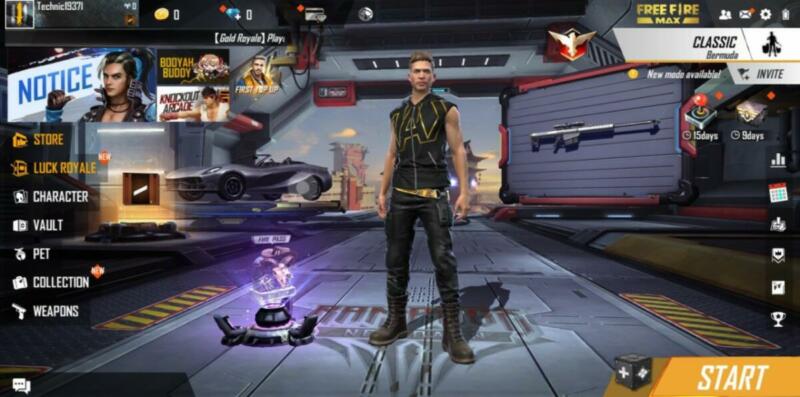 Lobby Free Fire Max Bisa Diputar