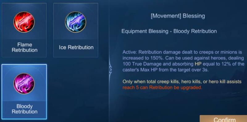 Memakai Retribution | Cara mencuri Buff musuh di Mobile Legends