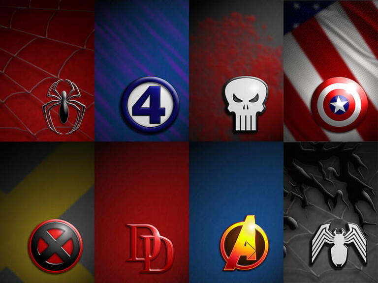 Famous Superhero Logos