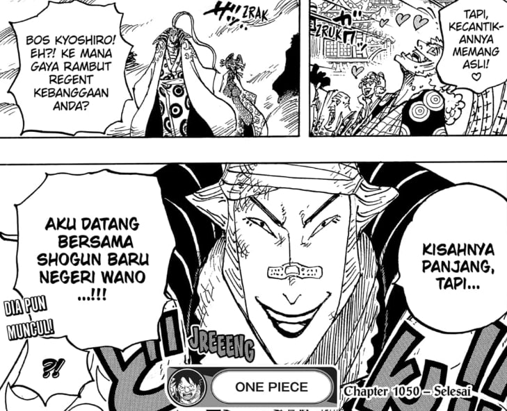 Komurasaki Menjadi Shogun Selanjutnya | Manga One Piece 1050