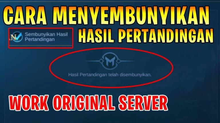 Cara Menyembunyikan Hasil Pertandingan Di Mobile Legends